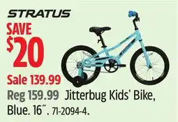 Canadian Tire STRATUS Jitterbug Kids' Bike, Blue. 16˝ offer