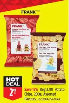 Canadian Tire FRANK Potato Chips offer