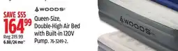 Canadian Tire Queen-Size, Double-High Air Bed with Built-in 120V Pump offer