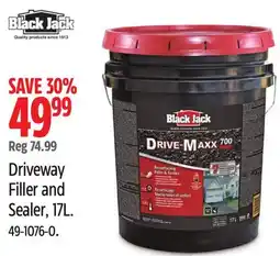 Canadian Tire Black Jack Driveway Filler and Sealer, 17L offer
