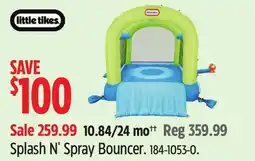 Canadian Tire Splash N' Spray Bouncer offer