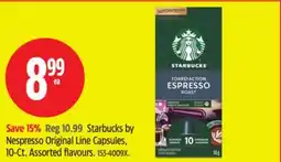 Canadian Tire Starbucks by Nespresso Original Line Capsules, 10-Ct offer