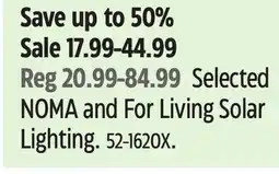 Canadian Tire NOMA and For Living Solar Lighting offer