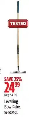 Canadian Tire YARDWORKS Levelling Bow Rake offer