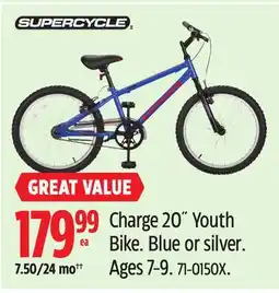 Canadian Tire Supercycle Charge 20˝ Youth Bike offer