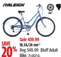Canadian Tire Raleigh Bluff Adult Bike offer
