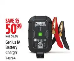 Canadian Tire Noco Genius 1A Battery Charger offer
