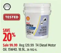 Canadian Tire T4 Diesel Motor Oil offer