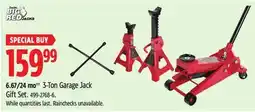Canadian Tire Big Red 3-Ton Garage Jack Gift Set offer