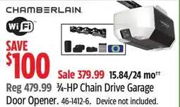 Canadian Tire 3⁄4-HP Chain Drive Garage Door Opener offer