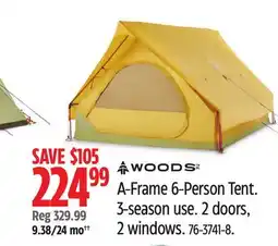 Canadian Tire A-Frame 6-Person Tent offer