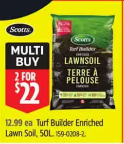 Canadian Tire Scotts Turf Builder Enriched Lawn Soil, 50L offer