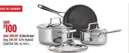 Canadian Tire Paderno 6-Pc Hybrid Clad Pot Set offer