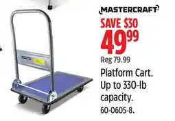Canadian Tire Mastercraft Platform Cart offer