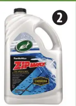 Canadian Tire Turtle Wax Zip Wax Car Wash offer