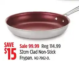 Canadian Tire Paderno 32cm Clad Non-Stick Frypan offer