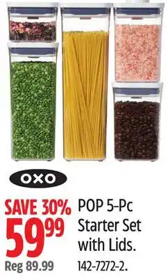 Canadian Tire OXO Starter Set with Lids offer