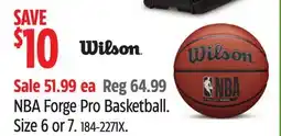 Canadian Tire WILSON NBA Forge Pro Basketball offer