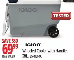 Canadian Tire IGLOO Wheeled Cooler with Handle offer