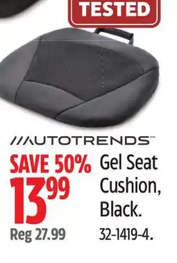 Canadian Tire AUTOTRENDS Gel Seat Cushion, Black offer