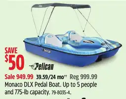 Canadian Tire Pelican Monaco DLX Pedal Boat offer