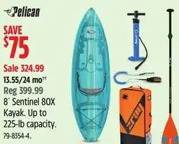 Canadian Tire Pelican 8´ Sentinel 80X Kayak offer