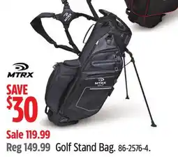 Canadian Tire MTRX Golf Stand Bag offer