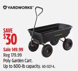 Canadian Tire Poly Garden Cart offer