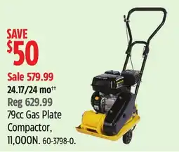 Canadian Tire 79cc Gas Plate Compactor, 11,000N offer