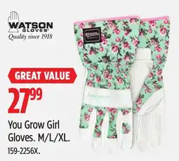 Canadian Tire Watson You Grow Girl Gloves offer