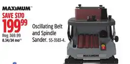 Canadian Tire MAXIMUM Oscillating Belt and Spindle Sander offer