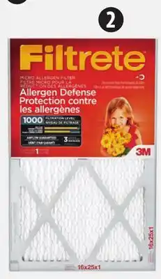 Canadian Tire Filtrete Micro Filters, 1000 MPR. Selected sizes offer