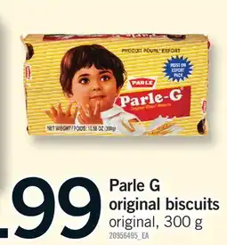 Fortinos PARLE G ORIGINAL BISCUITS offer