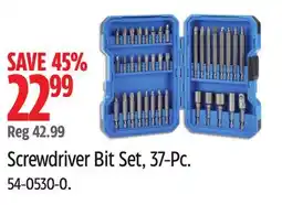 Canadian Tire Mastercraft Screwdriver Bit Set, 37-Pc offer