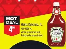 Canadian Tire Heinz Ketchup, 1L offer