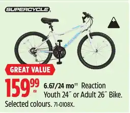 Canadian Tire Supercycle Youth 24˝ or Adult 26˝ Bike offer