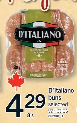 Fortinos D'ITALIANO BUNS, 8's offer