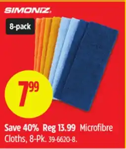 Canadian Tire Simoniz Microfibre Cloths, 8-Pk offer