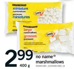 Fortinos NO NAME MARSHMALLOWS offer