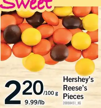 Fortinos HERSHEY'S REESE'S PIECES offer