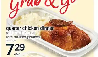 Fortinos QUARTER CHICKEN DINNER offer