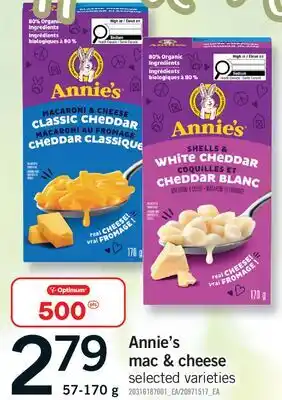 Fortinos ANNIE'S MAC & CHEESE offer