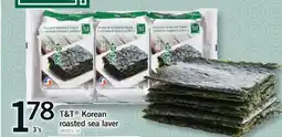 Fortinos T&T KOREAN ROASTED SEA LAVER, 3'S offer