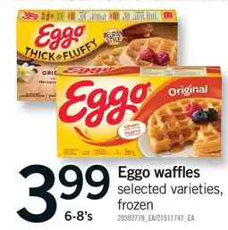 Fortinos EGGO WAFFLES, 6-8'S offer