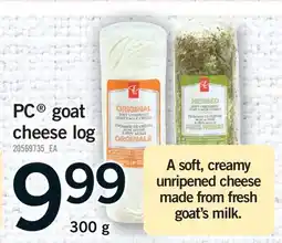 Fortinos PC GOAT CHEESE offer