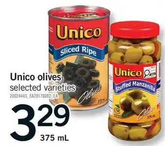 Fortinos UNICO OLIVES offer