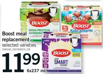 Fortinos BOOST MEAL REPLACEMENT offer