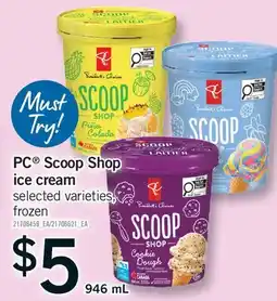 Fortinos PC SCOOP SHOP ICE CREAM offer