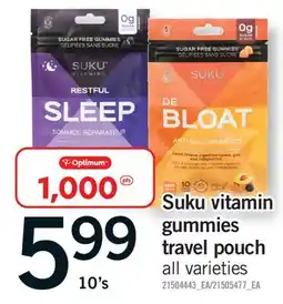 Fortinos SUKU VITAMIN GUMMIES TRAVEL POUCH, 10 s offer