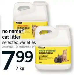 Fortinos NO NAME CAT LITTER offer